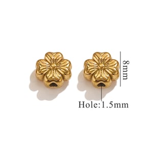 1 pair retro flower  gold plated women pendants h5